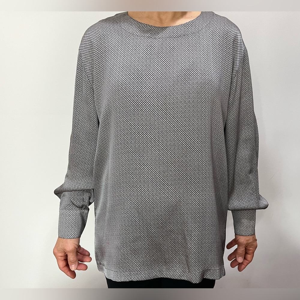 Escada patterned silk blouse